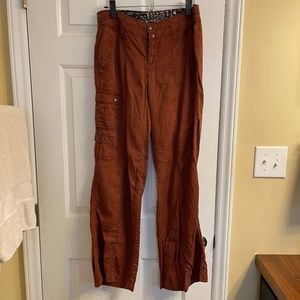 Anthropologie Hei Hei Rust Wide Leg Utility Pant Size 6